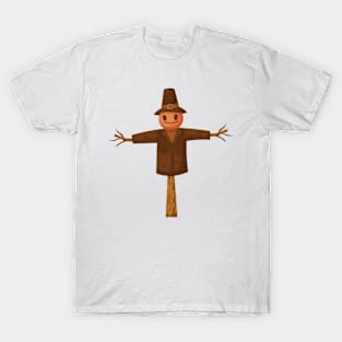 Scarecrow with Pilgim Hat T-Shirt